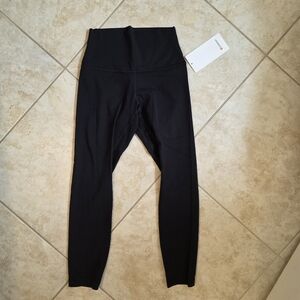 NWT Lululemon Align HR Pant 25" Black Size 6